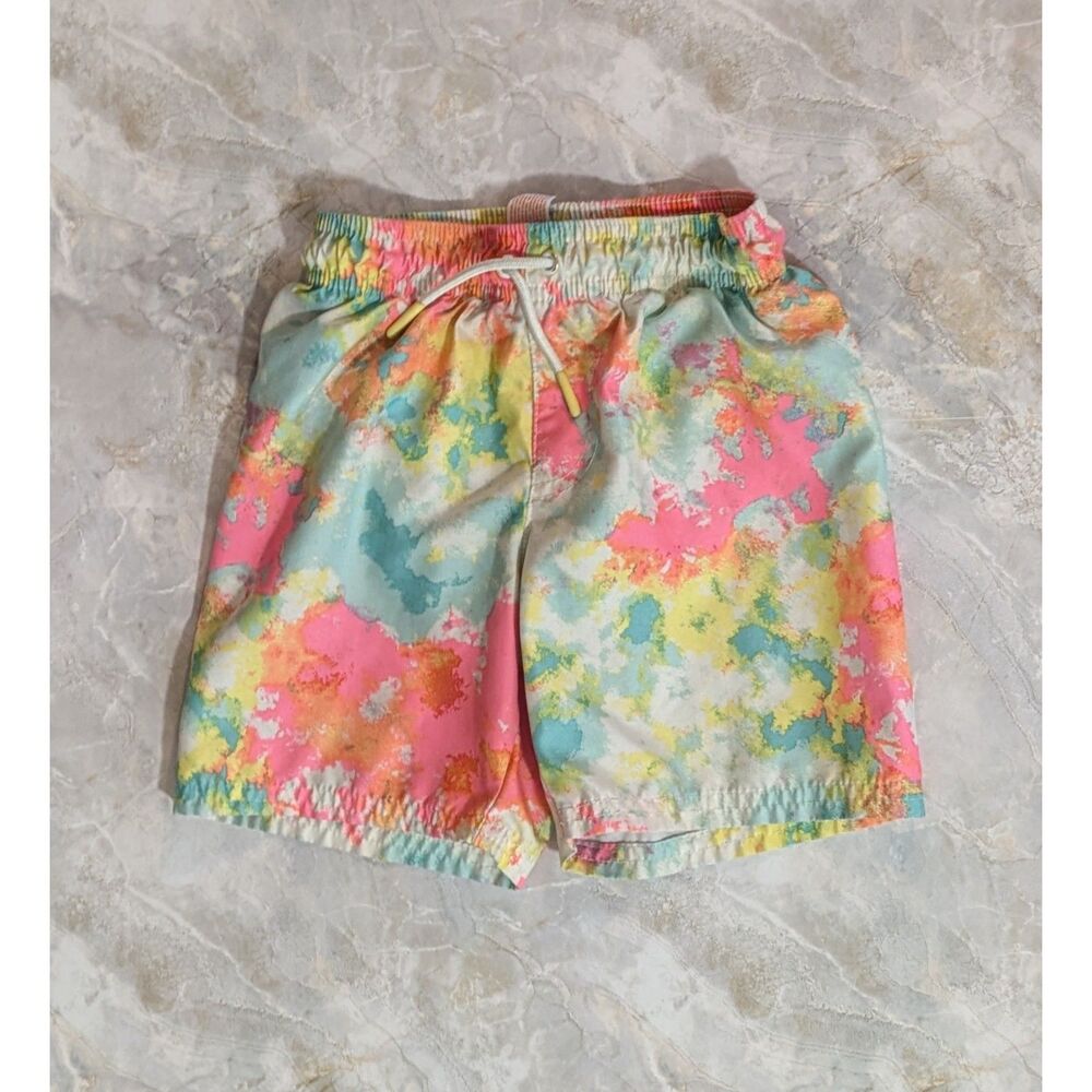 Cat and Jack tie dye swim trunks 5T